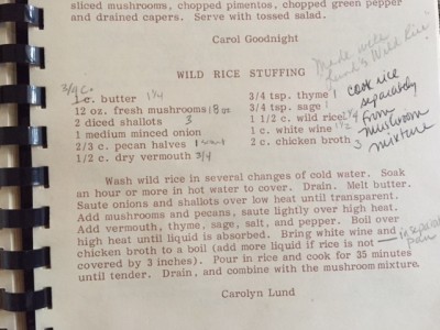 Wild Rice Stuffing