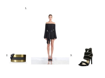 1. The Emma by Haney 2. Roksanda Ilincic gold belt 3. Paprika Strappy Stiletto