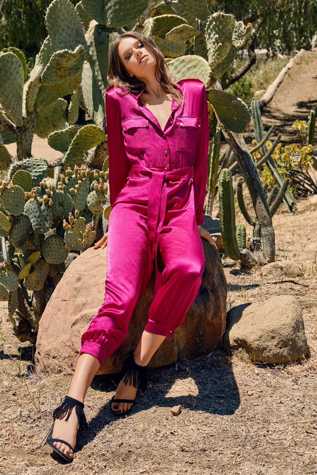 Lauren Magenta Jumpsuit