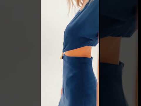 Kerr Cut-Out Dress - Navy